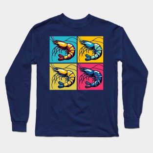 Pop Shrimp Art - Trendy Marine Life Long Sleeve T-Shirt